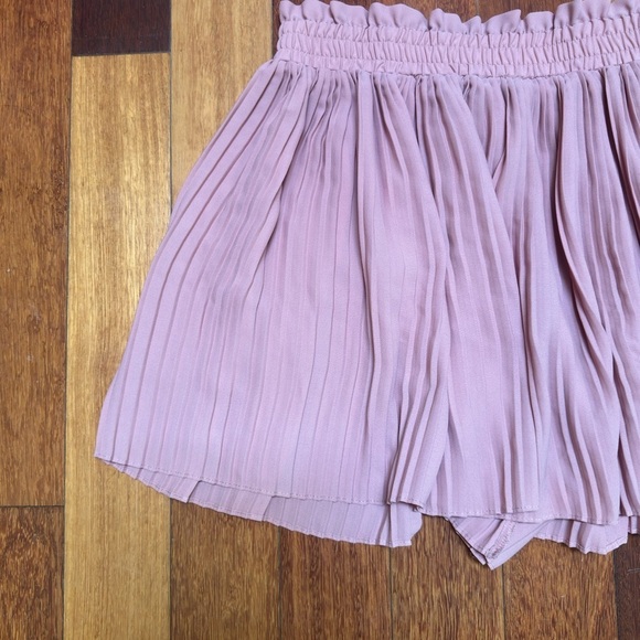 ZARA | Pink blush pleated skort size large fits med - Picture 5 of 7